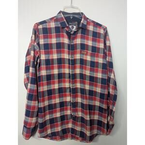 Greatness Is Within Flannel Shirt Size L Plaid Pocket